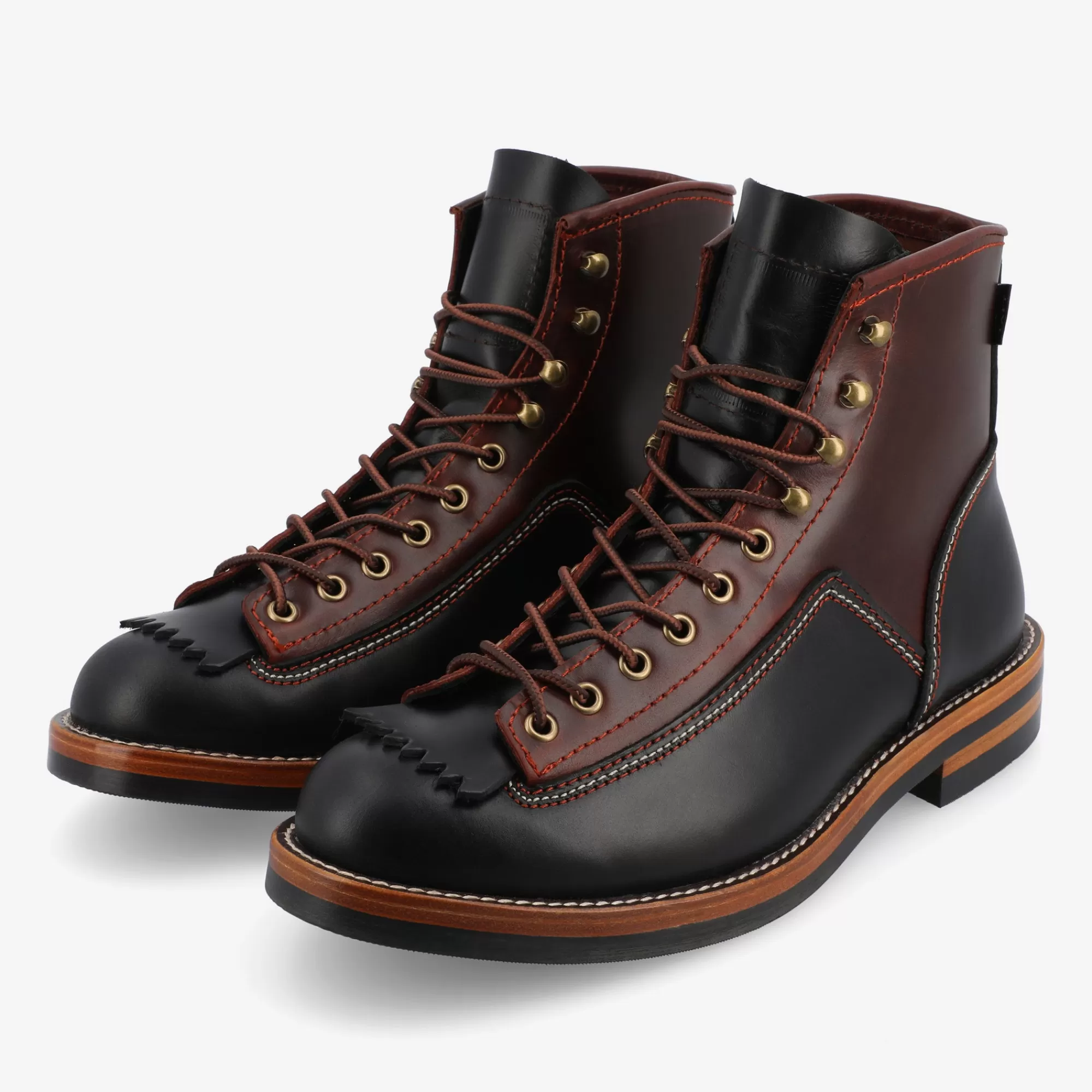 Cheap TAFT Model 007 Boot In Black/Cherry