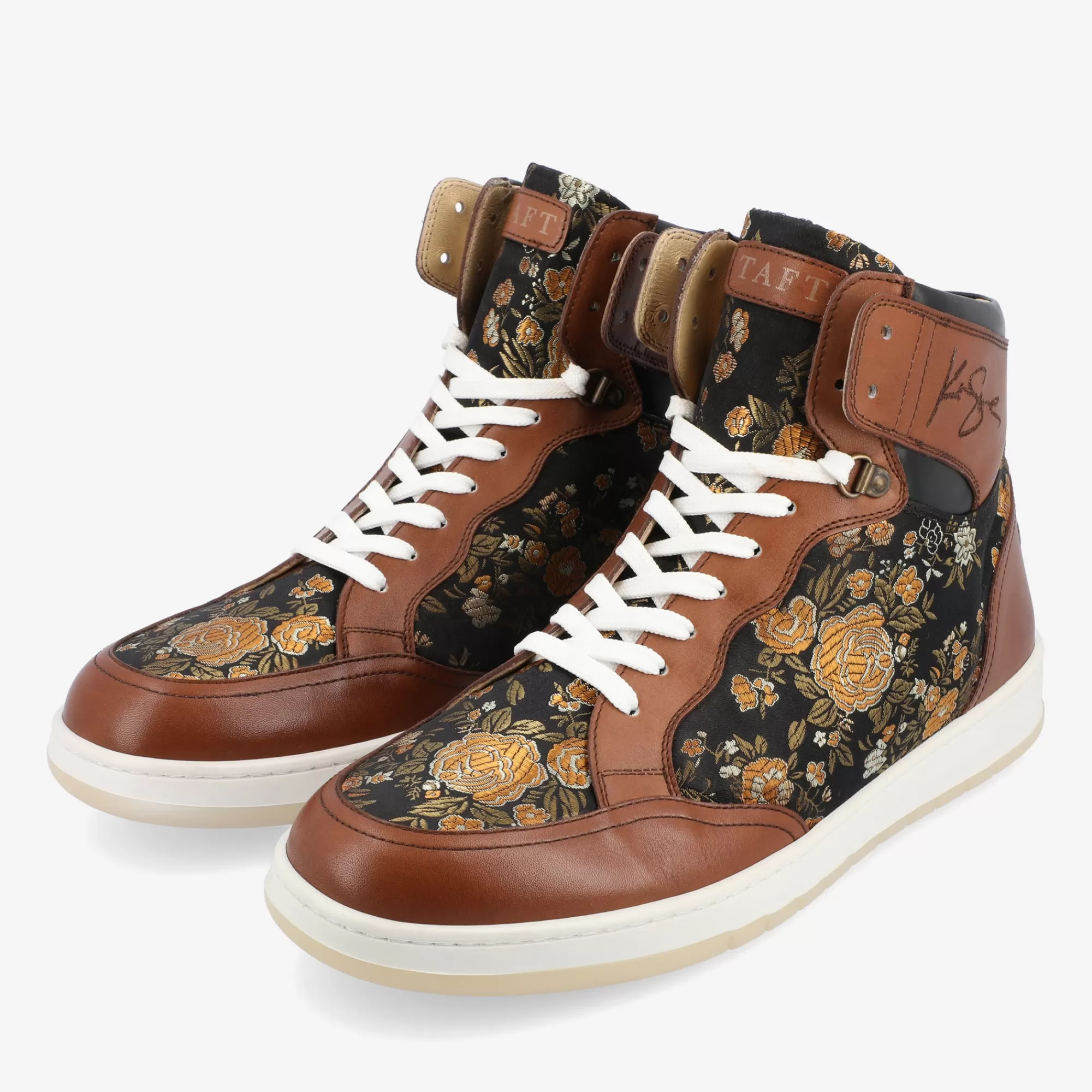 Outlet TAFT Rapido Brown High Top Sneakers - Eden |