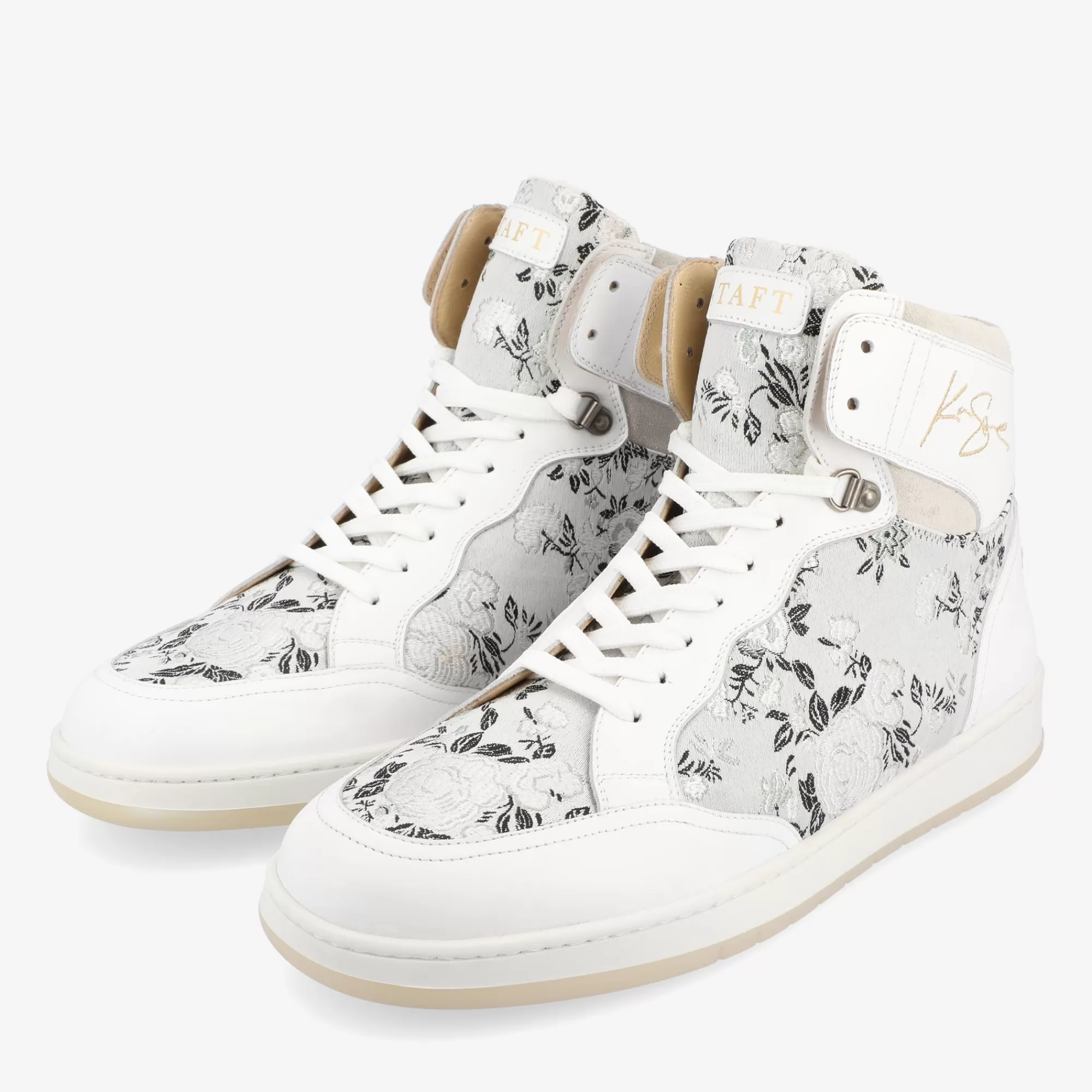 New TAFT Rapido Mens White High Tops - Eden Blanc |