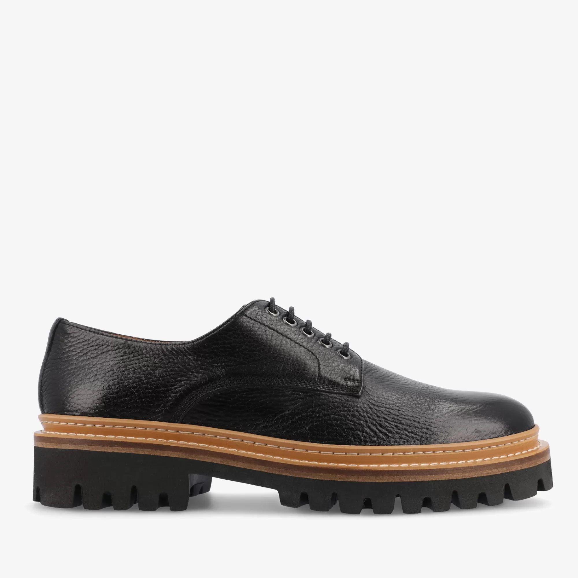 Best Sale TAFT The Country Derby In Black - Deerskin Shoe |