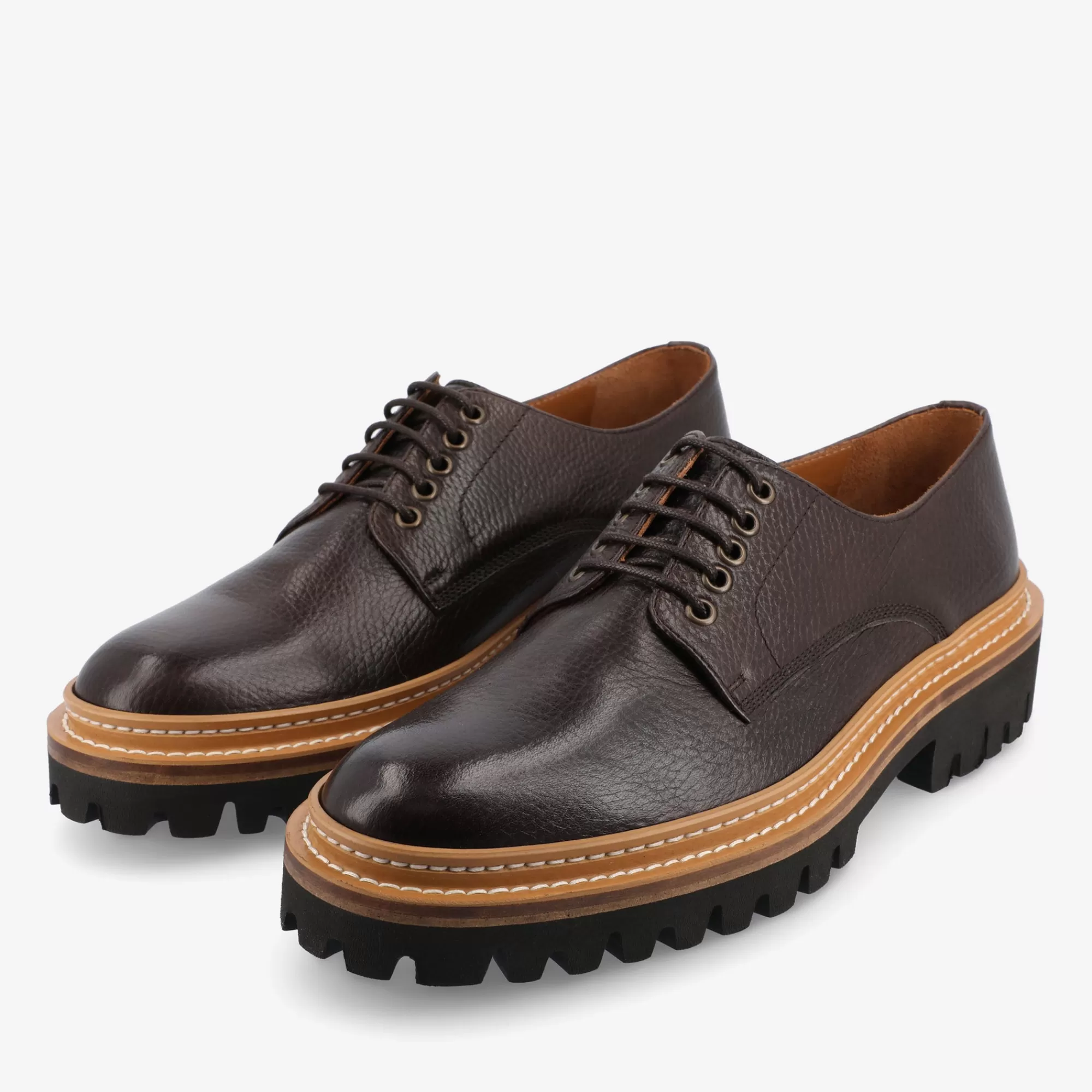 Cheap TAFT The Country Derby In Coffee - Brown Mens Formal Shoe |