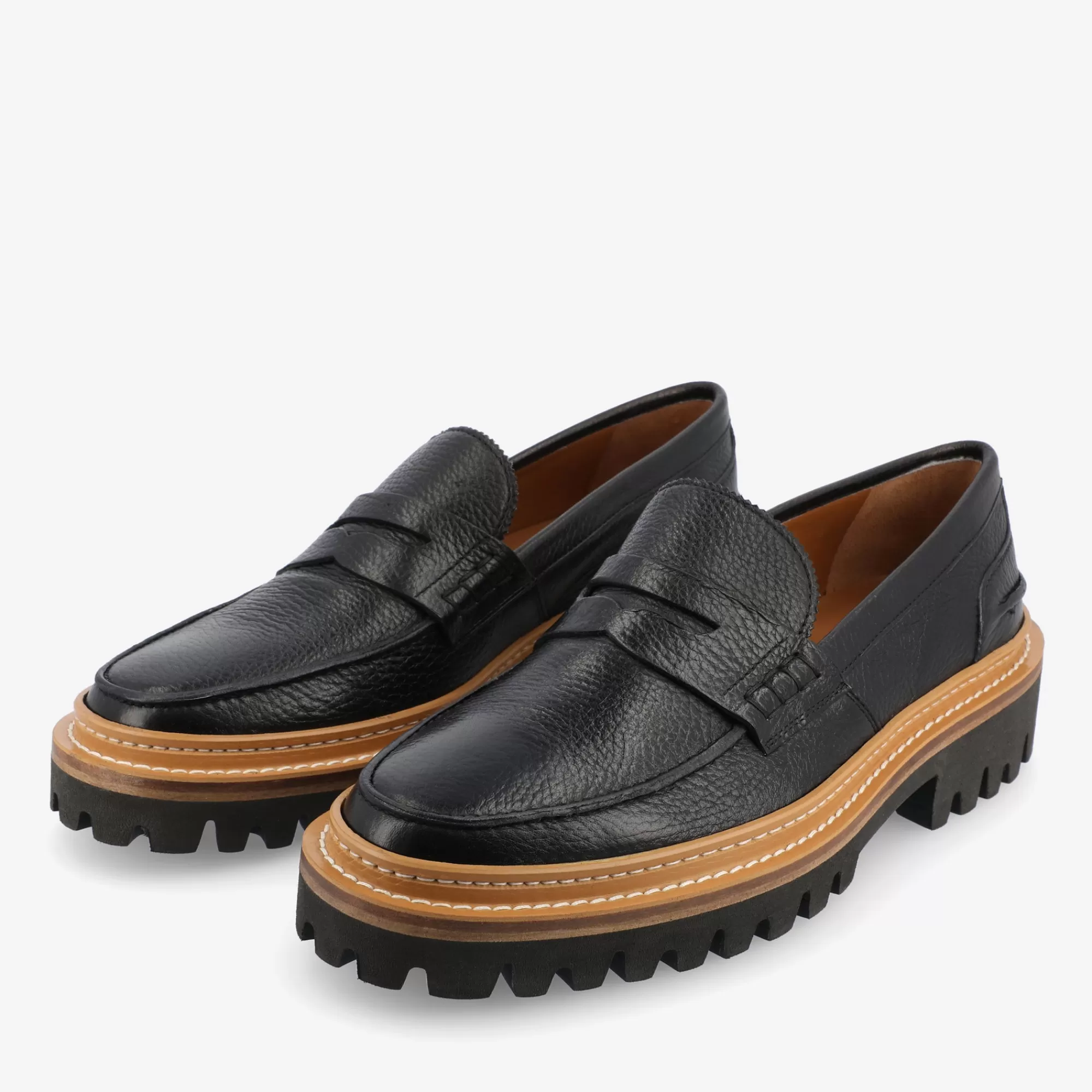 Cheap TAFT The Country Loafer - Black Designer Loafer |