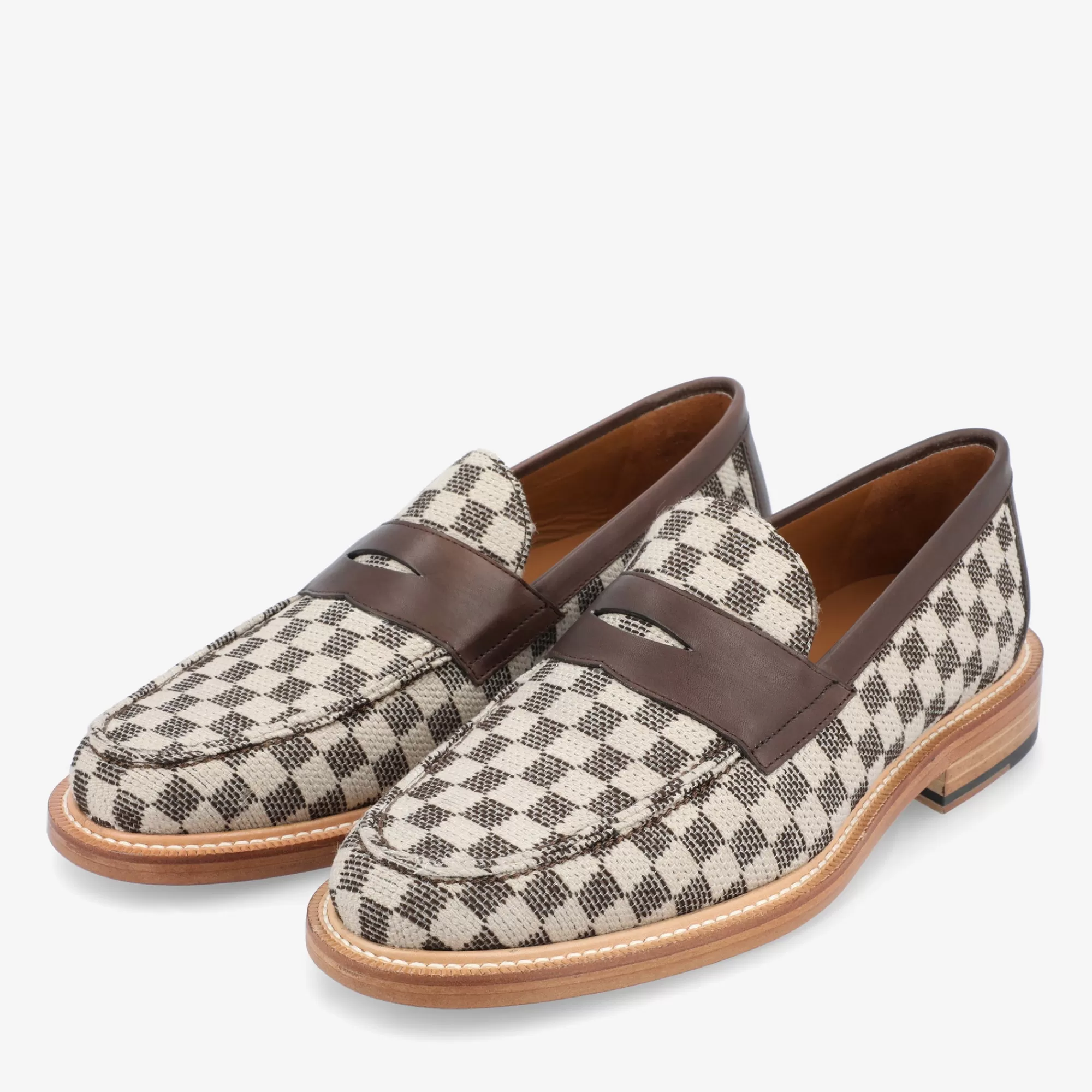 Discount TAFT The Fitz Loafer In Brown Check |