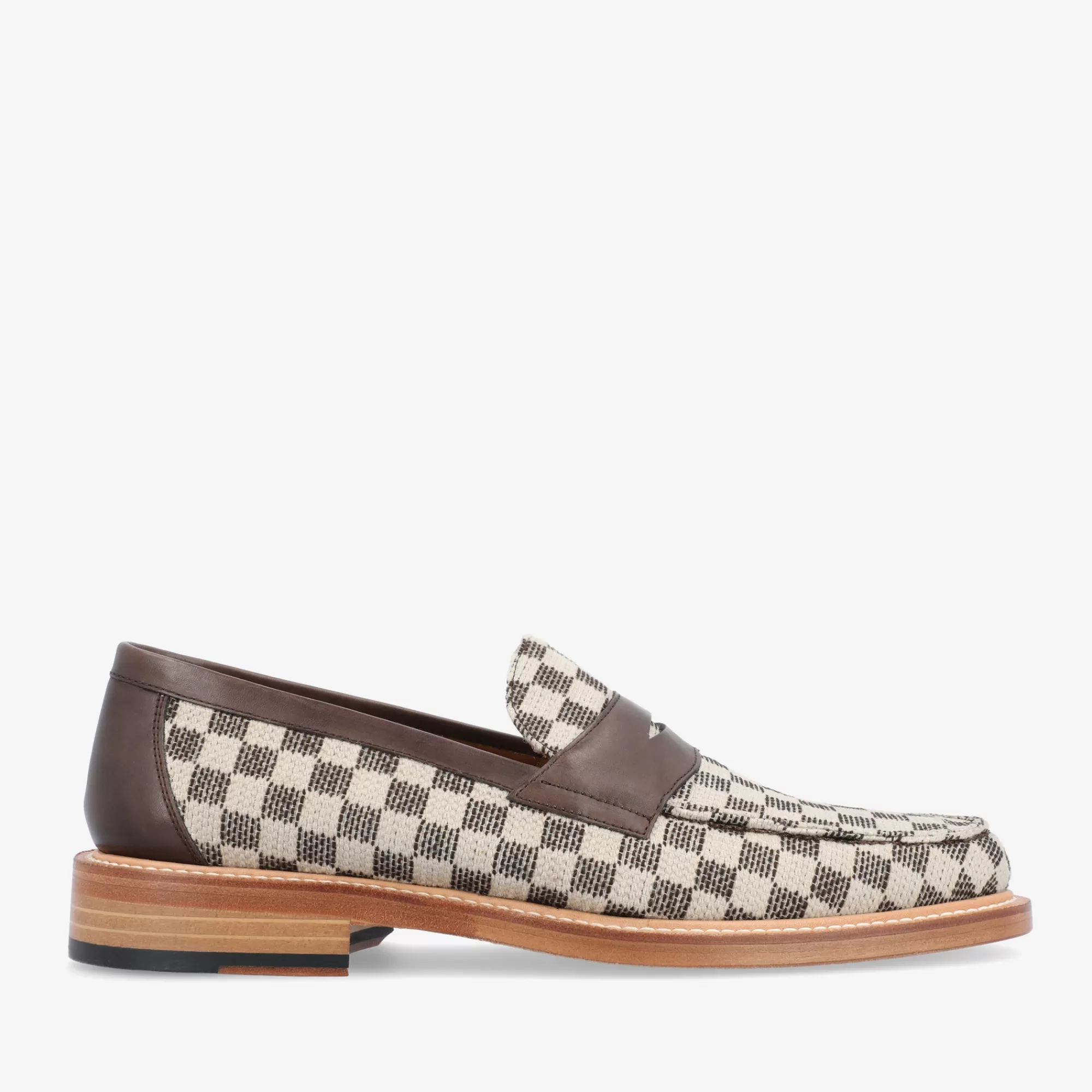 Discount TAFT The Fitz Loafer In Brown Check |