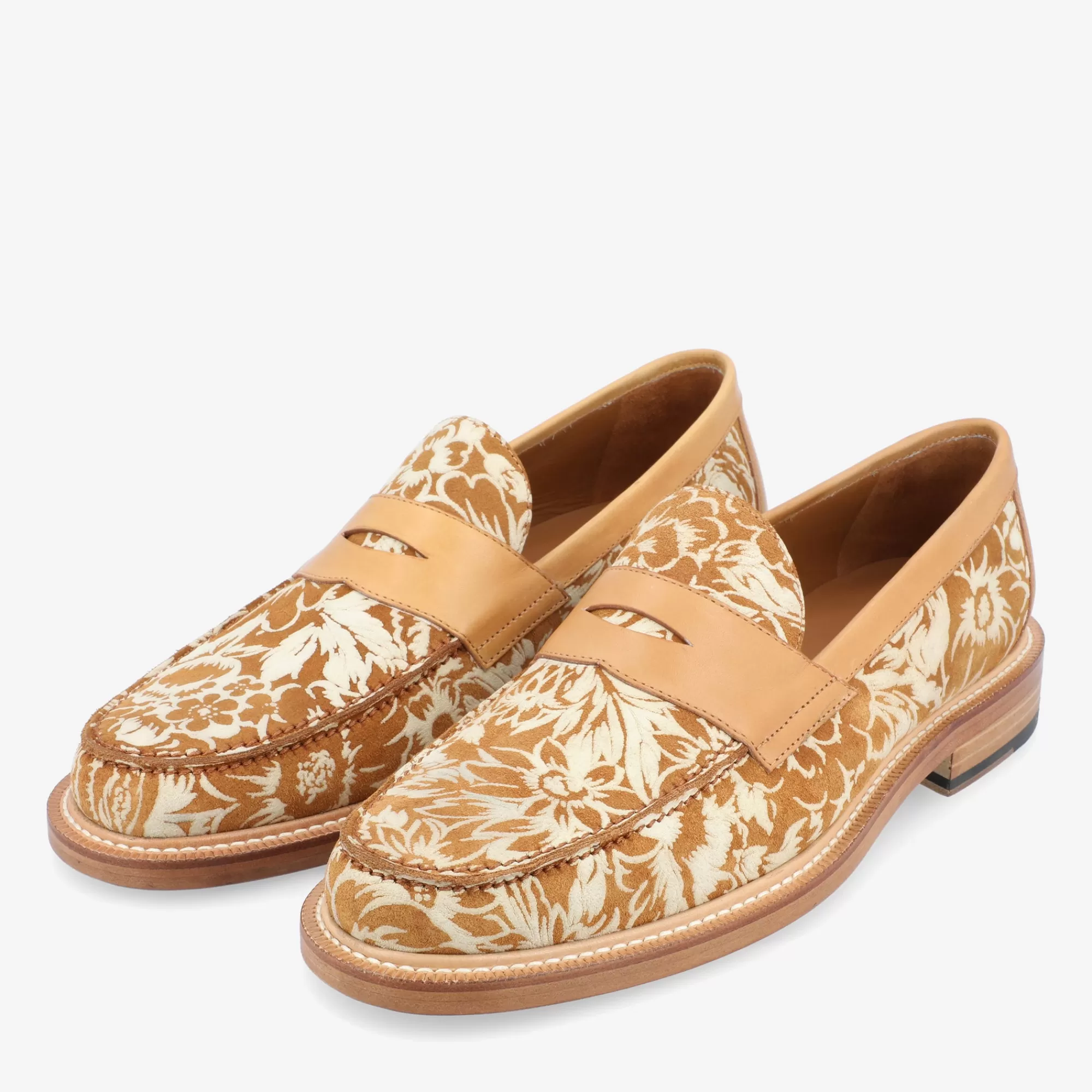 Hot TAFT The Fitz Loafer In Gold Floral |