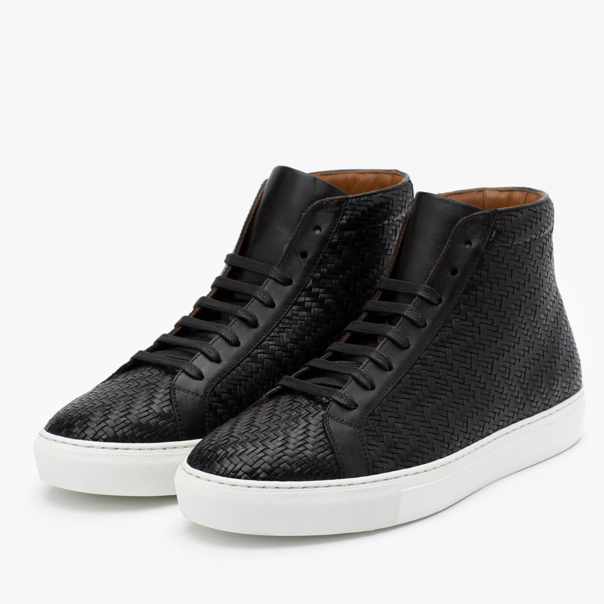 Discount TAFT The Hightop Sneaker In Black Woven |