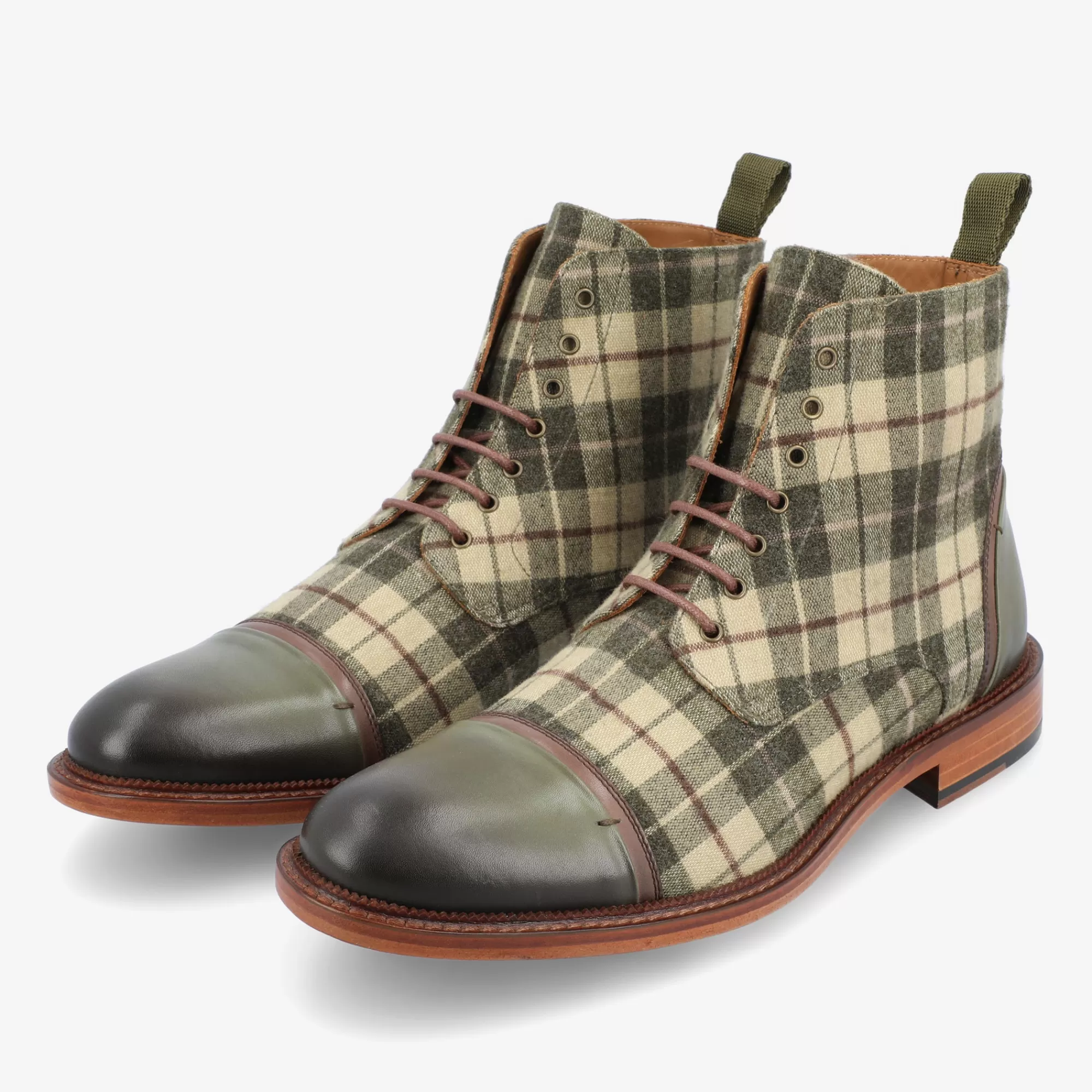 Best Sale TAFT The Jack Boot In Green Plaid |