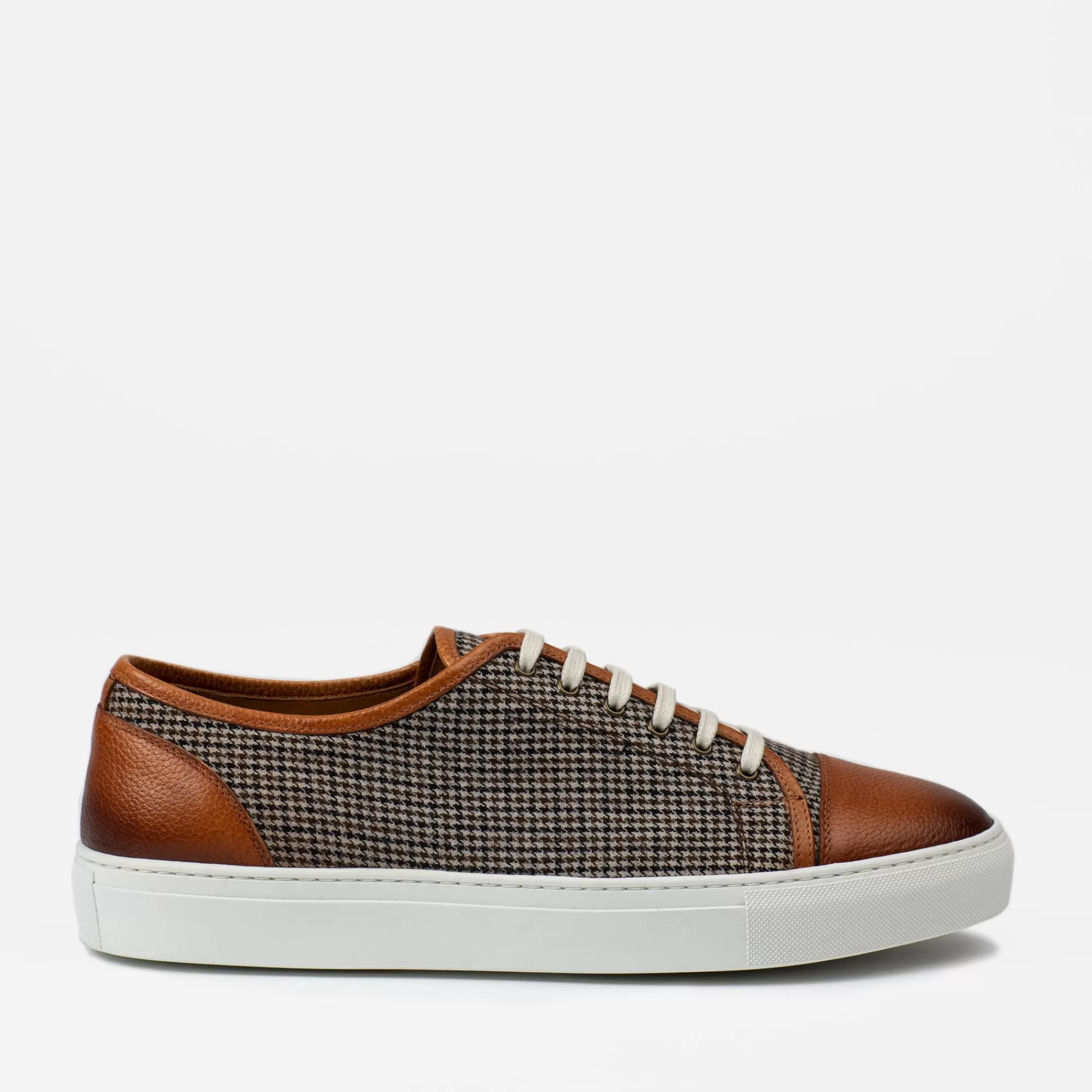 Sale TAFT The Jack Sneaker - Honey/Houndstooth Sneakers |