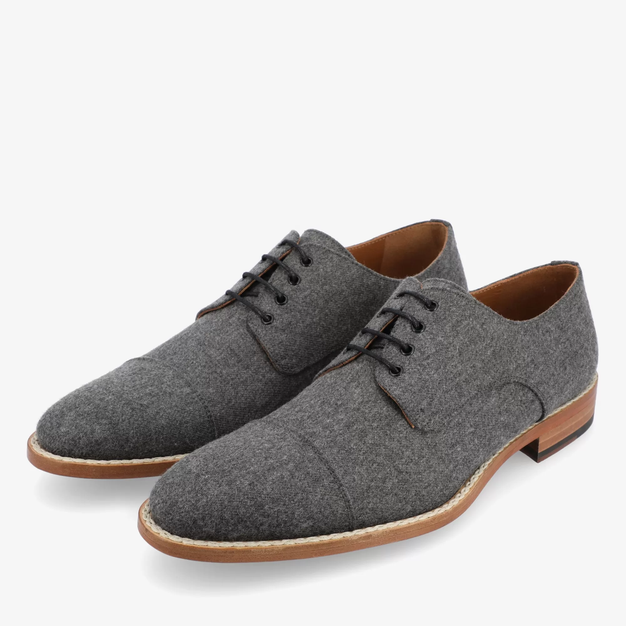 Shop TAFT The Kennedy Shoe In Grey Wool |