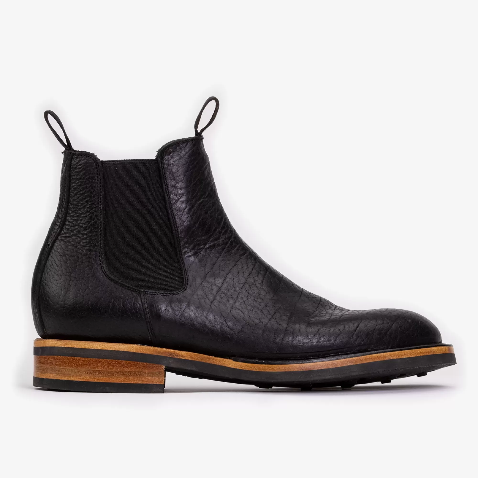 Online TAFT The Legion Boot In Black Bison Leather |