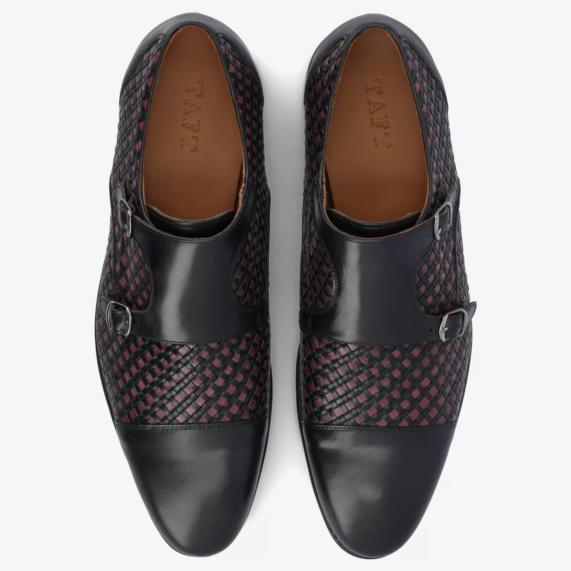 the_lucca_double_monk_strap_shoe_in_black_woven__taft_4.webp Cheap TAFT The Lucca Double Monk Strap Shoe In Black Woven |