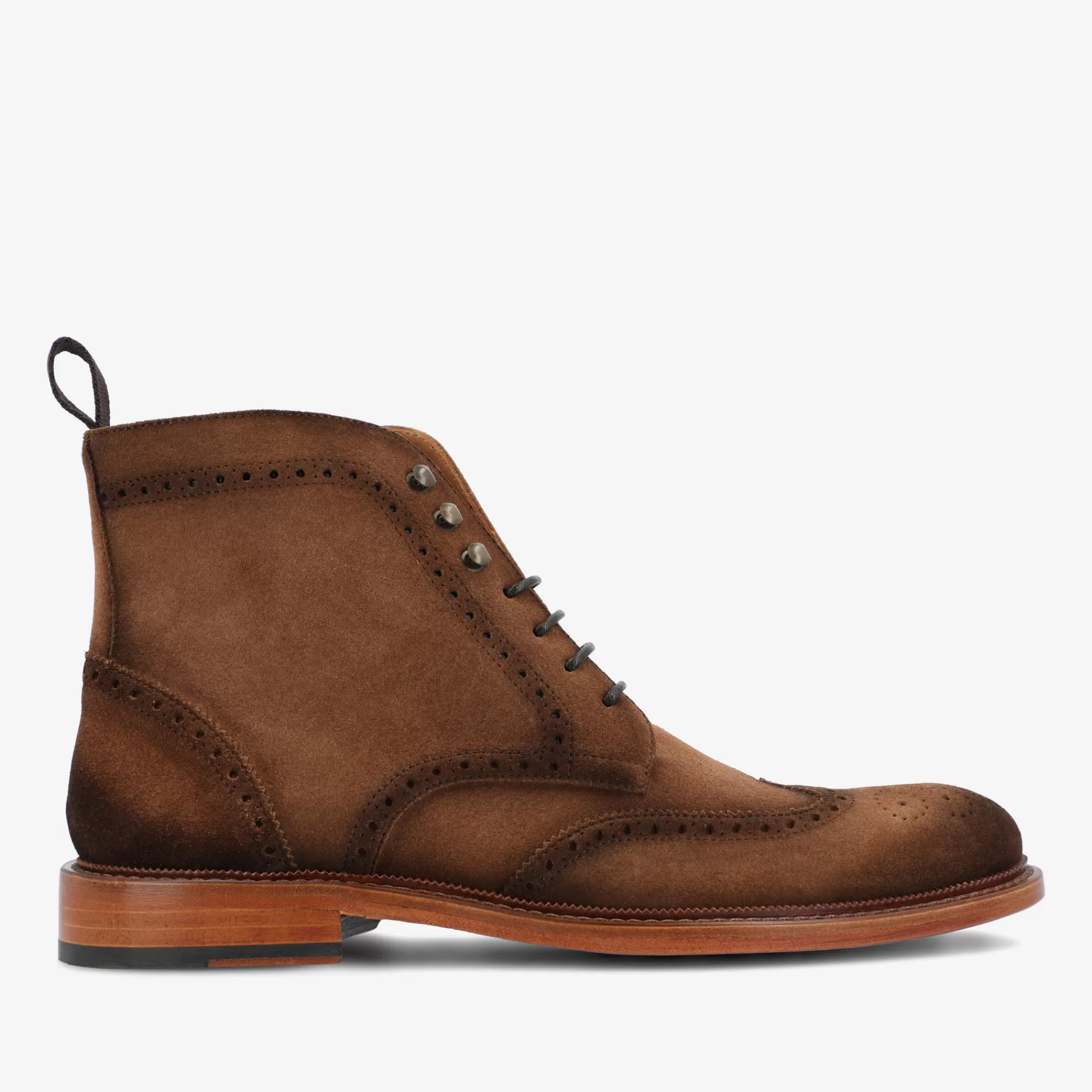 Outlet TAFT The Mack Boot In Brown - Suede Boots |