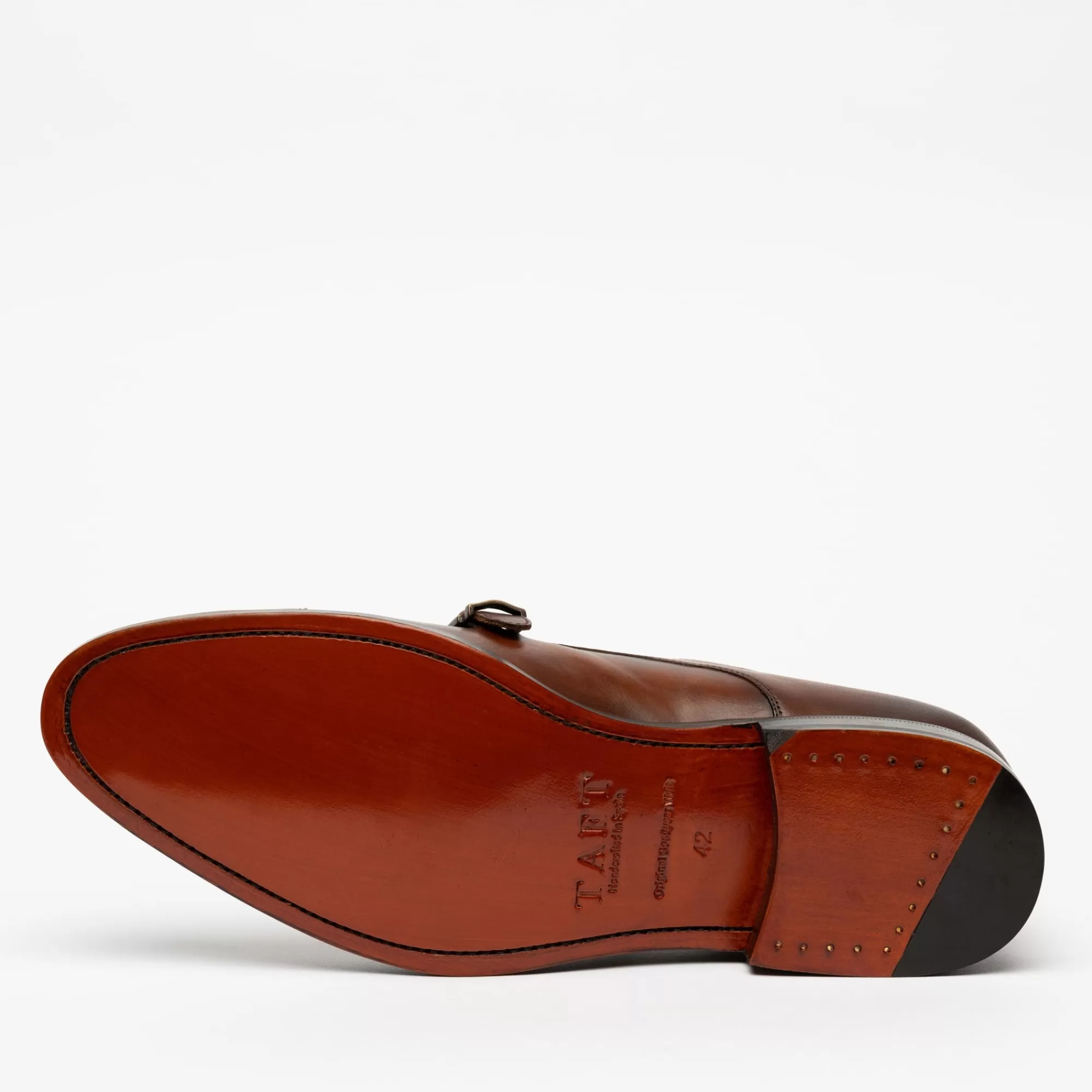 Hot TAFT The Prince Shoe In Coffee - Double Monk Strap Shoes |