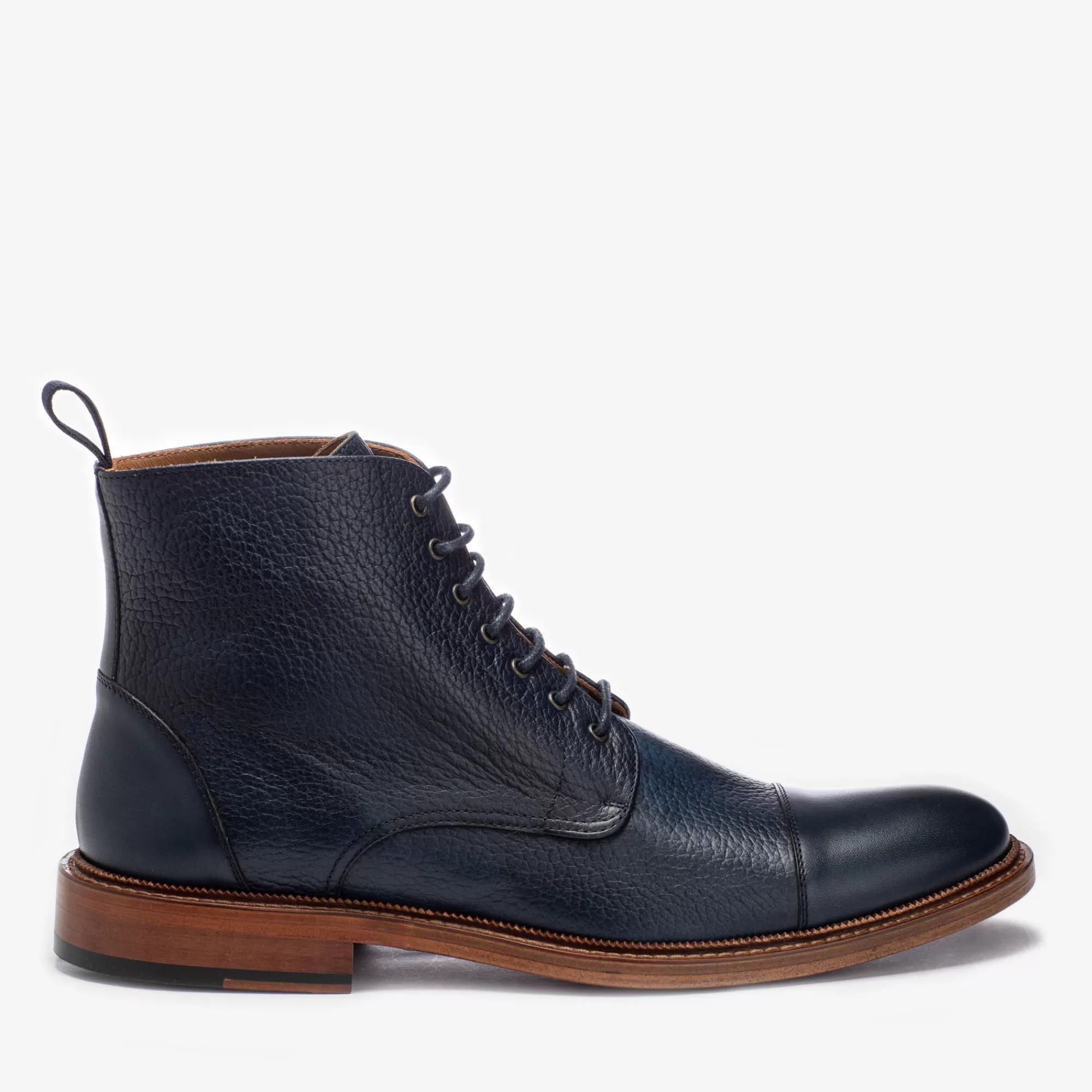 Discount TAFT The Rome Boot - Navy Leather Boots |