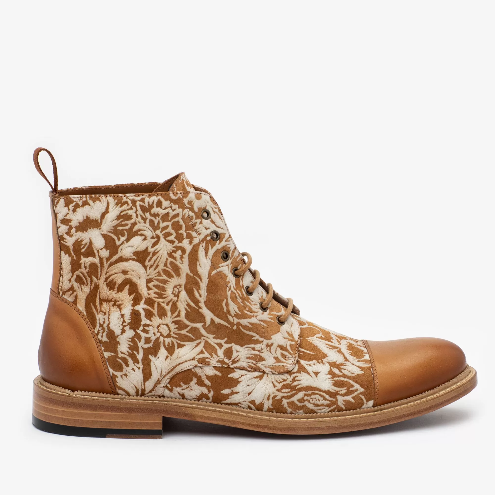 Best TAFT The Rome Boot - Suede Print Floral Boots |