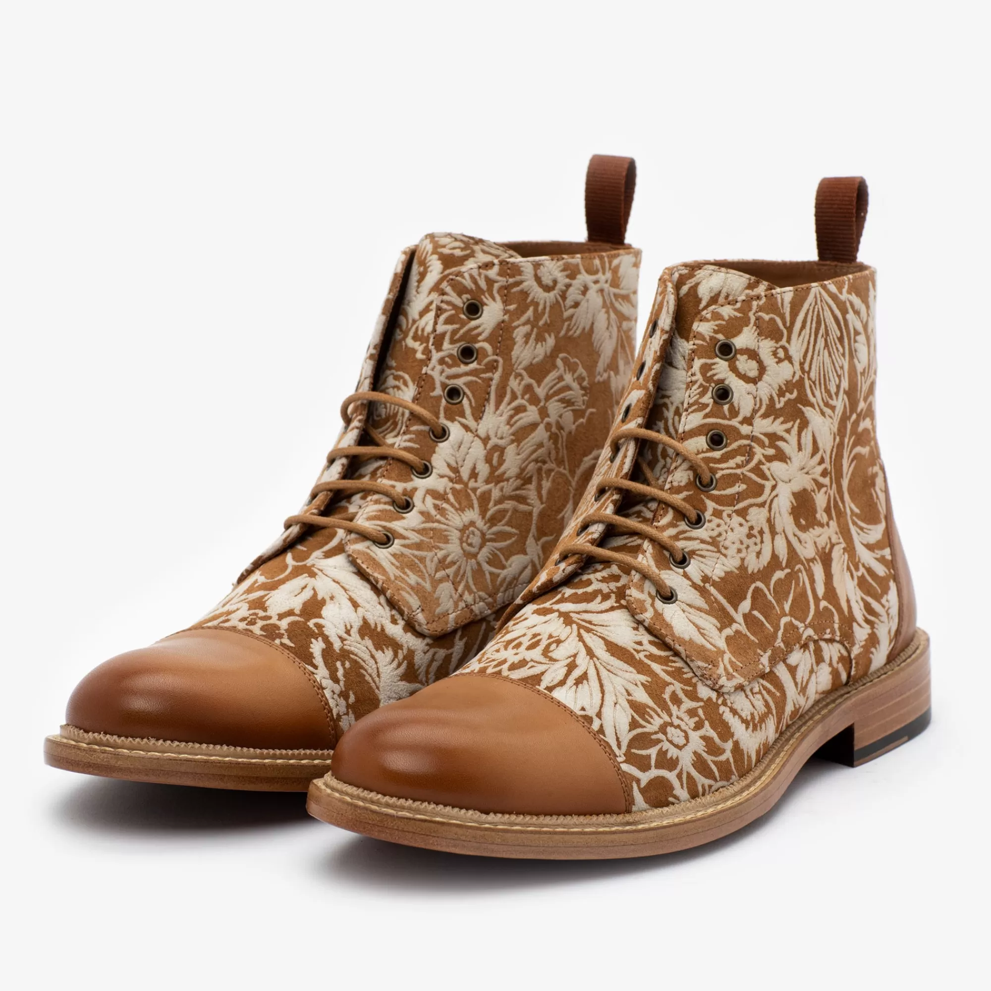 Best TAFT The Rome Boot - Suede Print Floral Boots |