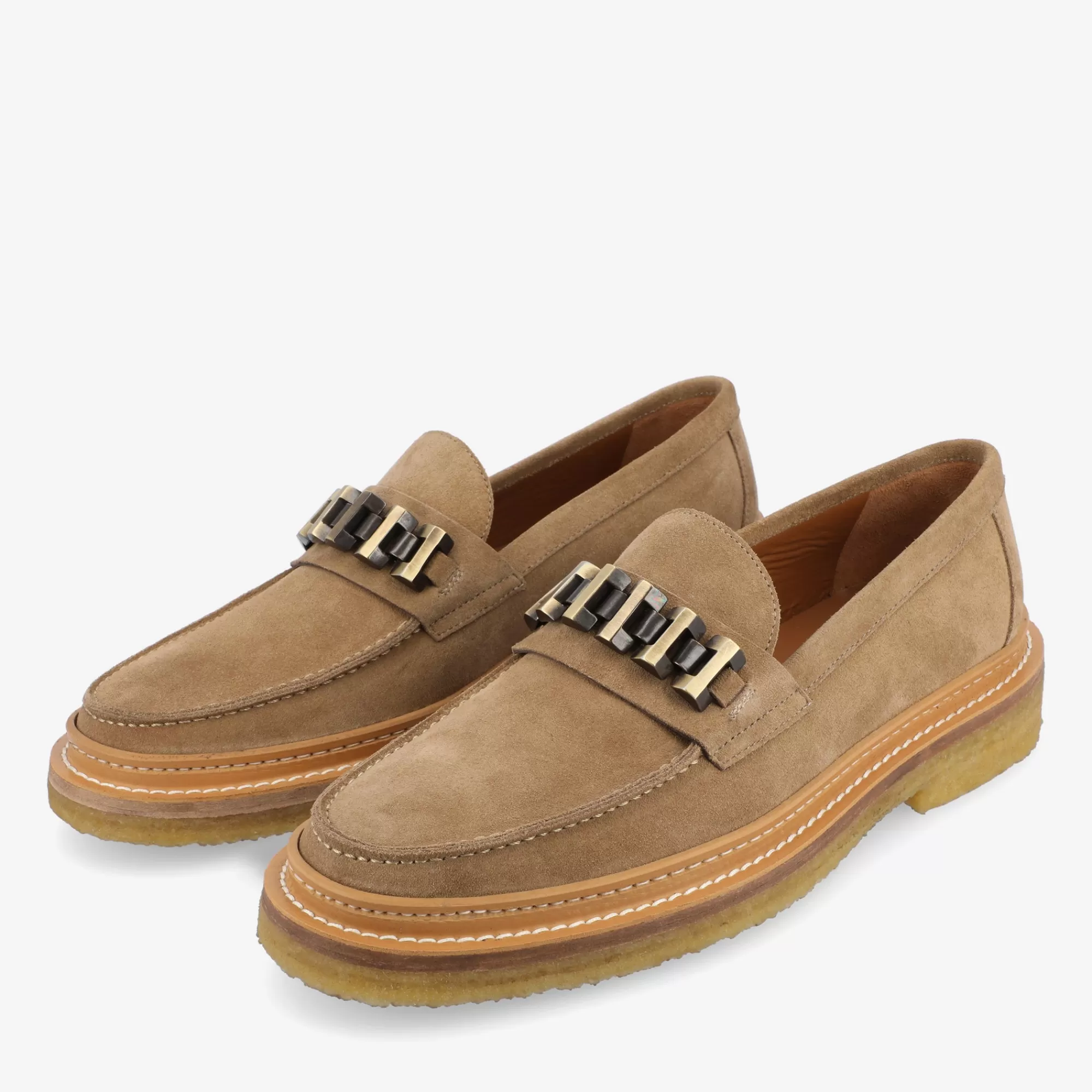 Best Sale TAFT The Verona Loafer In Beige - Beige Suede Loafer |