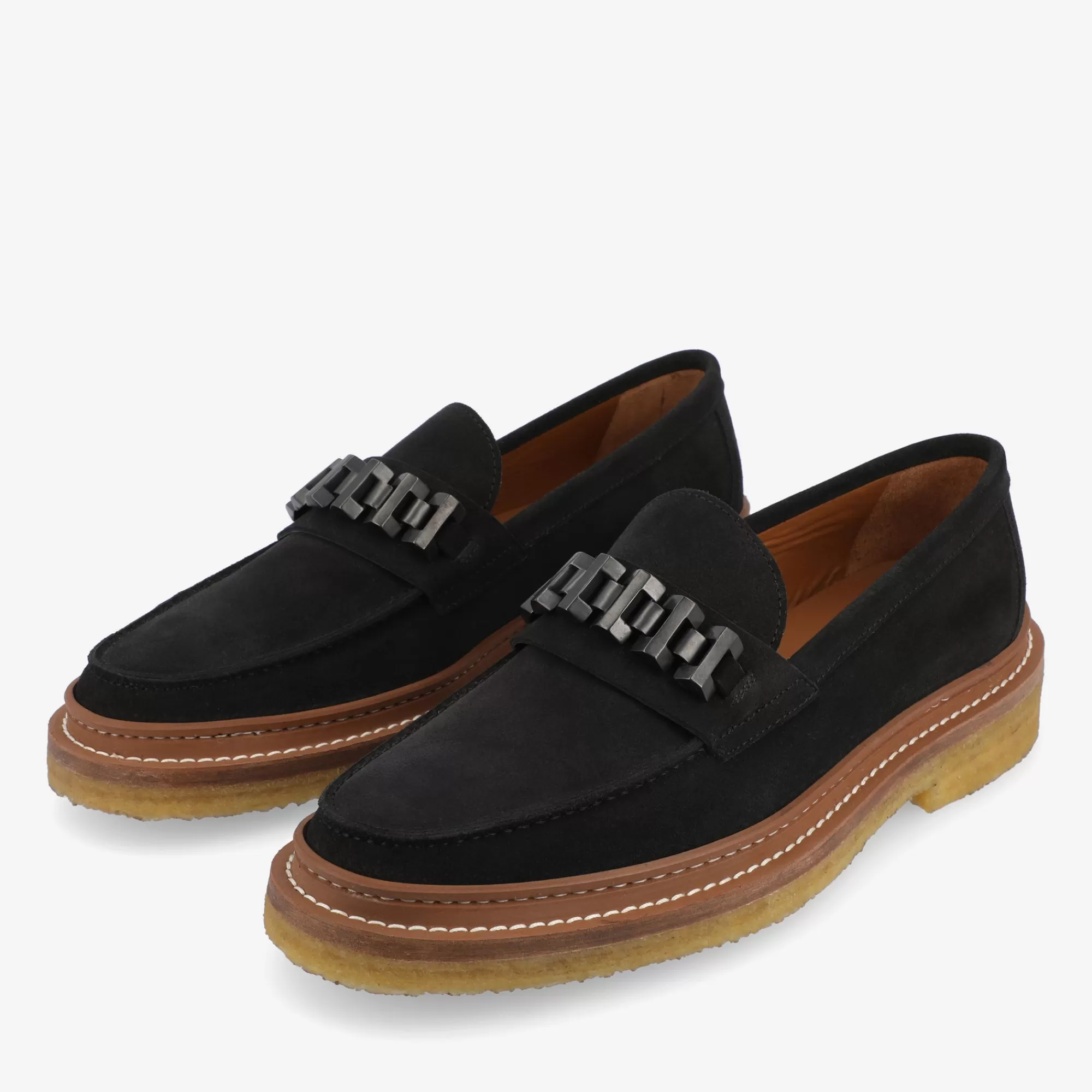 Best TAFT The Verona Loafer In Black - Black Suede Loafer |