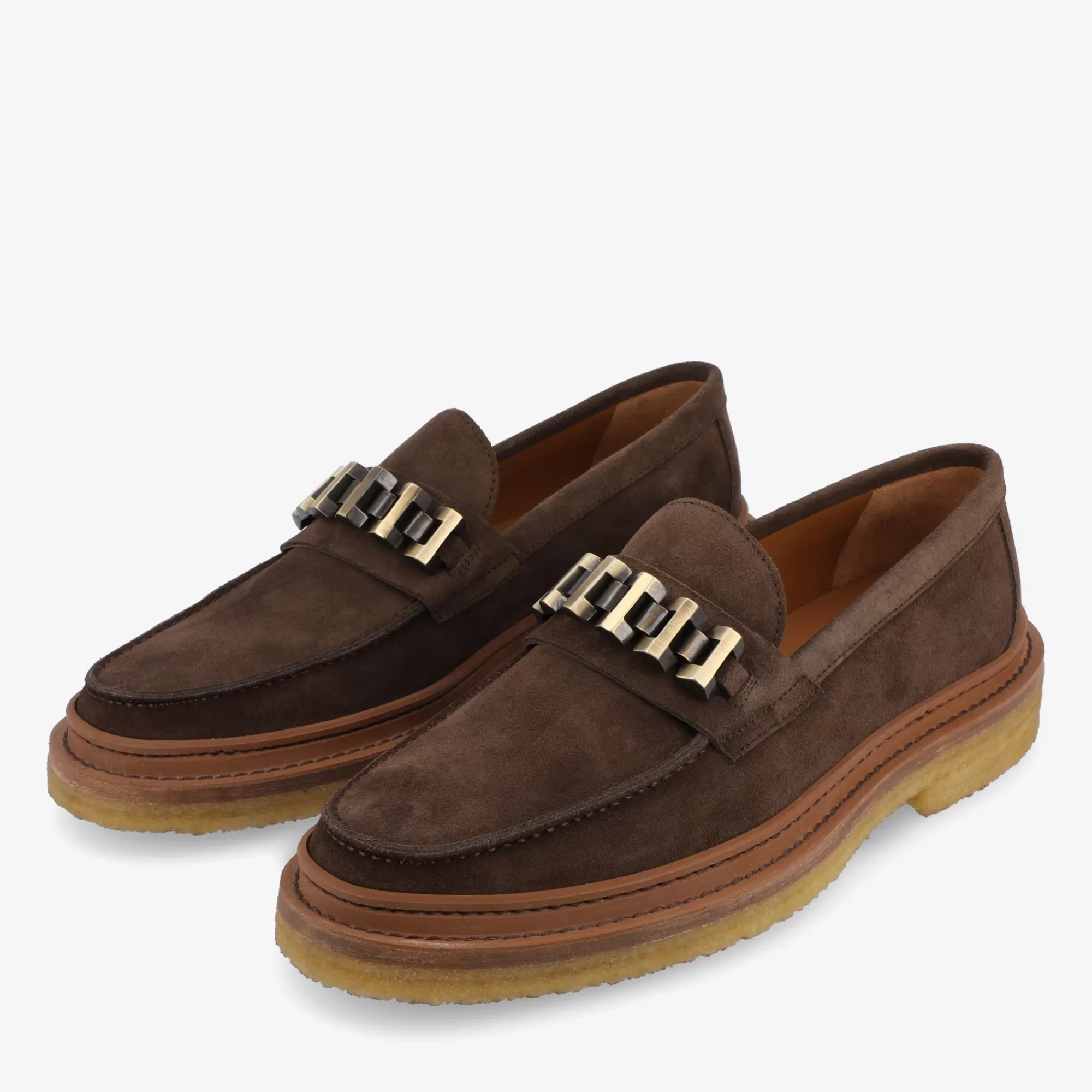 Outlet TAFT The Verona Loafer In Brown - Brown Suede Loafer |