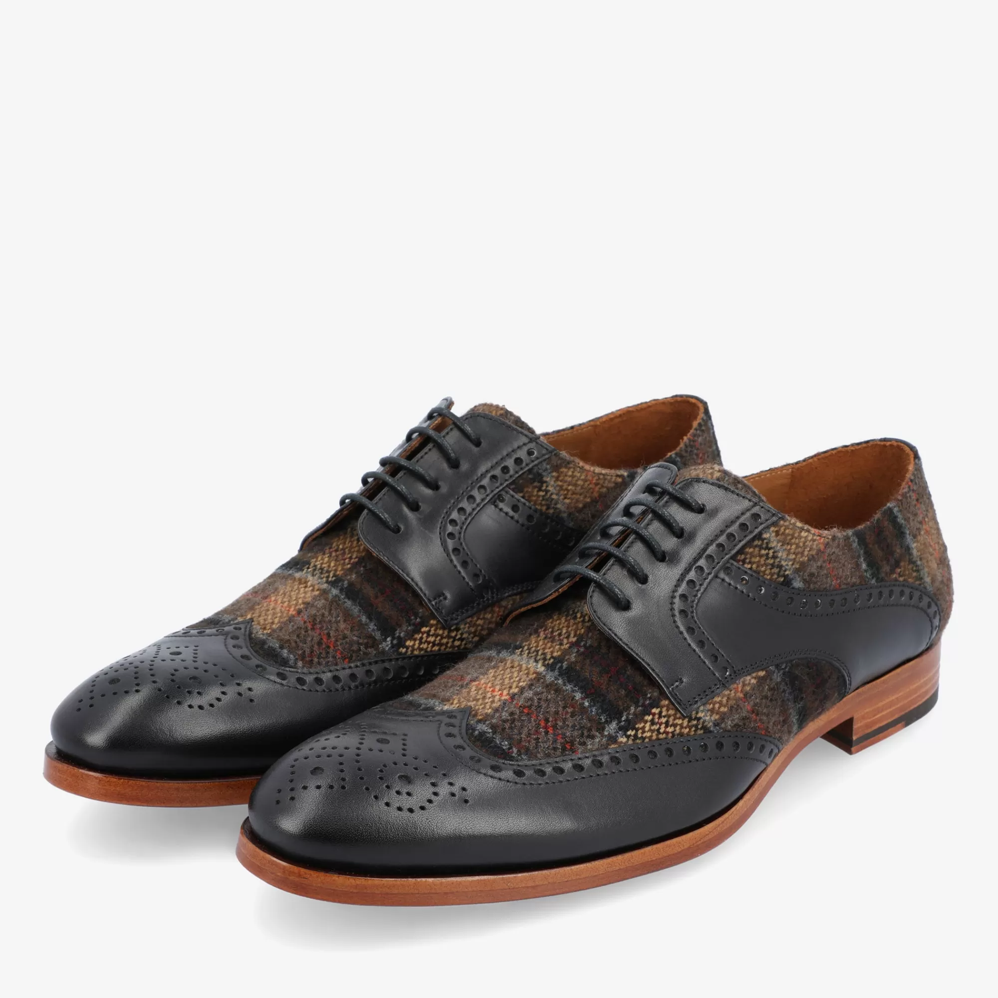 Flash Sale TAFT The Wallace Shoe In Brown Tartan |