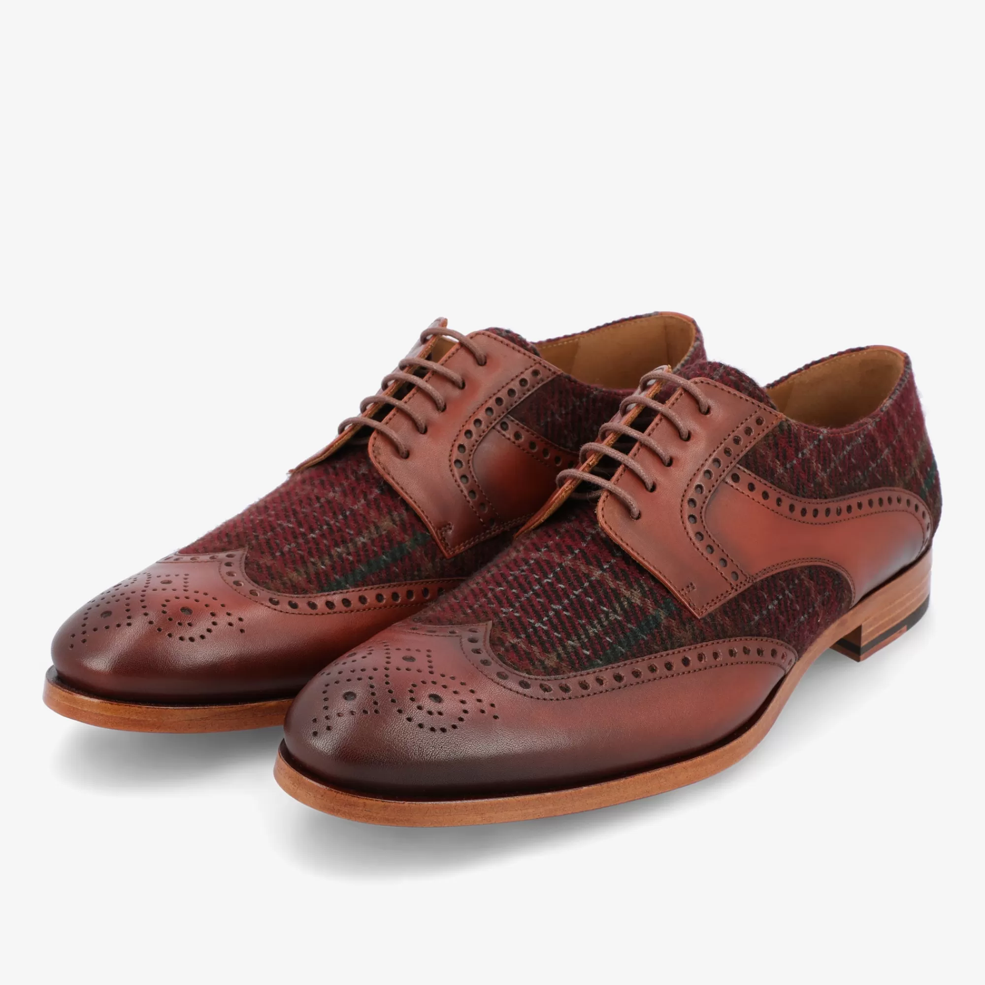 Hot TAFT The Wallace Shoe In Red Plaid |